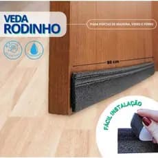 Protetor contra insetos veda porta rodinho adesivo 80 cm