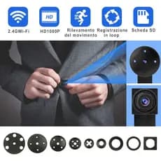 Prosperityusestoque Pronto À Prova Depyrglit Lookcam Mini Câmera 4K Fácil Configuração Botão Oculto Sem Fio WiFi CCTV IP