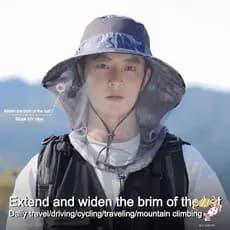 Chapéu De Pesca À Prova De Mosquitos-Proteção UV Dobrável Para Homens E Mulheres