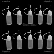Sonhos ❤ 10pcs 10ML Aplicador De Cola Garrafa De Apertar Para Quilling De Papel DIY