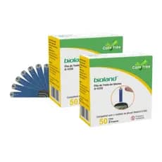 100 Fitas Tiras Teste De Glicose Glicemia G-423s Bioland
