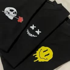 Kit 3 Camisetas Camisas Masculina Estampas Sortidas Blusa 100% Algodão Streetwear