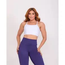 Conjunto Fitness Calça Legging Cintura Alta e Top Suplex Conjunto de Academia Top e Calça