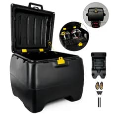Caixa Baú 160 Litros Com Suporte Universal Motoboy Icbras