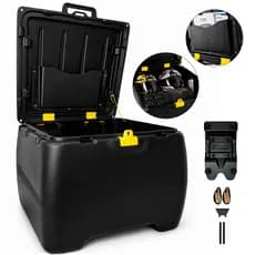 Caixa Baú 140 Litros Com Suporte Universal Motoboy Icbras