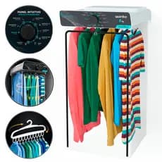 Secadora de Roupas Wanke Comfort 8kg com 6 Cabides Multifuncionais e Timer