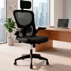 Cadeira Escritorio Ergonomica Giratoria Apoio Cabeca Suporte Lombar Encosto Reclinavel Mesh Nienz