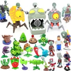 Jogo de batalha PVZ Plants vs. Zombies Único Zombie Dolls em Massa Figuras de plantas Pode disparar som e luz Vinil Hard Plastic Toys Interactive Game Gift For Kids