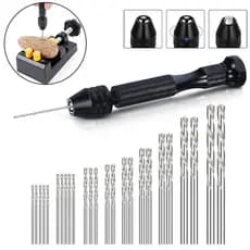 Mini Broca De Parafuso 0,3-3,2mm Manual Rebarbadora De Mandril Sem Chave Grampo De Berbequim De Torção
