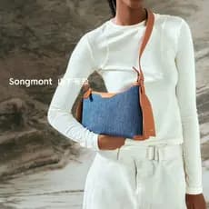 Songmont Hanging Ear Series Saco Pequeno De Ganga Hobo De Um Ombro Com Cruzado