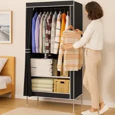 Multiuso Organizador Roupas Portátil Mini Closet Guarda Roupa Meias Cuecas Sortido Compacto Quarto