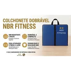 Cochonete Maleta Fitness Profissional para Academia Yoga Abdominal Funcionais Azul