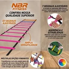 Escada de Agilidade Treino Funcional 7 Degraus Treino Academia Futebol