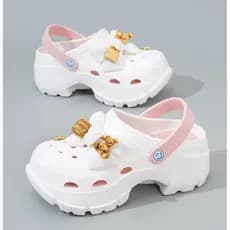 DA Sandálias Femininas Chinelos De Praia Antiderrapantes Plataforma EVA Antideslizantes Sapatos De Saúde De Sola Grossa , Novos Verão Femininos Com Fundo De muffin Cabeça De Bolsa De Moda Fria