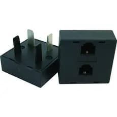 Adaptador Pino Padrão Telefone + RJ11 Duplo Pto Macho Radial
