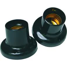 Soquete Teto Fixo Preto E-27 2a 250V Radial 1201.014