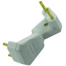 Plugue Triângular Cinza 10a 2 Pólos Maciços Radial 1801.118
