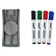 Kit Pincel Marcador Caneta P/ Quadro Branco e Apagador
