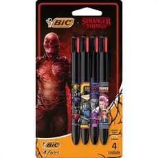 Caneta Esferografica 4 Cores Str. Things Temp 1a4 Bl.c/04 - 4 Cores