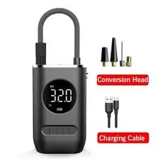 Mini Compressor de Ar Portátil Recarregável Digital USB - Calibrador de Pneus com Tecnologia Inteligente