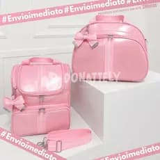 Kit Bolsa Maternidade 2 peças I Mochila Multifuncional I Mamãe Bebê Luxo I Impermeável DONATELLY