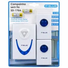 Campainha Residencial Sem Fio  Wireless Longo Alcance 2 controles
