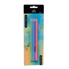Lápis Preto HB - Resina Pastel - 4 unidades cores sortidas