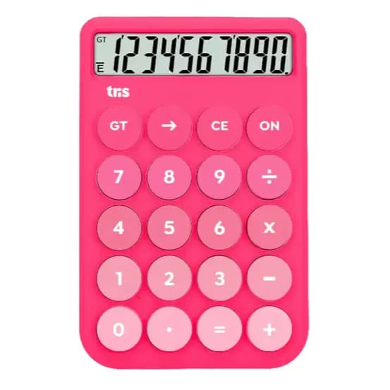 Calculadora Holic All Rosé - 10 Dígitos - Caixa C/1 un – Tris