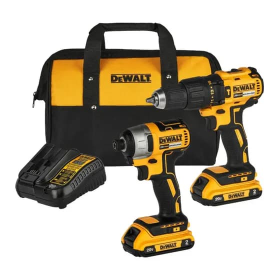 Combo 20V MAX* Parafusadeira/Furadeira de Impacto 1/2" + Parafusadeira de Impacto 1/4"  - DCK276D2-BR