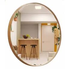 Espelho Redondo Decorativo Adnet 30cm e 40cm Sem Alça Banheiro Lavabo sala quarto
