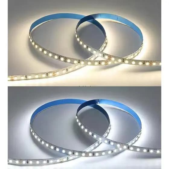 Fita LED 5m 12v 120L Quente 3000k e Branco Frio 6000k