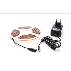 Fonte Carregador  + Fita LED 5m 12v 120L Quente 3000k e Branco Frio 6000k