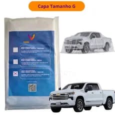 Capa Plastica Transparente Pra Cobrir Carro Tamanhos G sem Elástico Proteção Automotiva 20 Micras