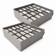 Kit 2 Organizadores Colmeia Organizadora Gaveta Divisórias Guarda-Roupas Closet Malas Calcinhas Cuecas Biquini