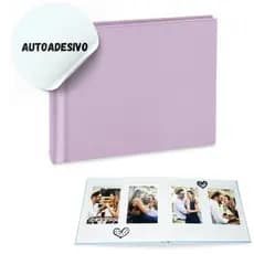 Álbum de Fotos Autoadesivo LILÁS - Filmes Instax Mini Fujifilm