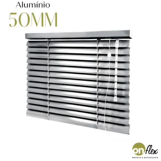 Persiana de Alumínio 50mm Horizontal – Ideal para Escritórios e Residências