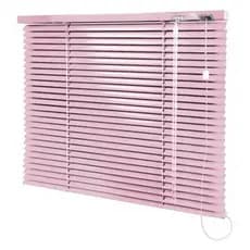 Cortina - Persiana Horizontal Rosa 25mm Alumínio - Primeira Linha