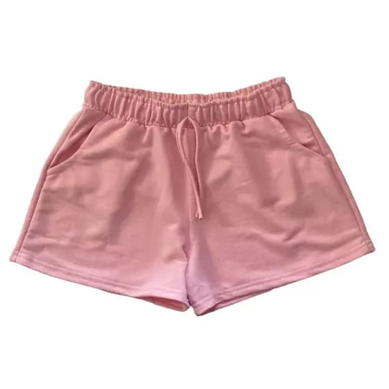 short feminino Moletom Básico Bermuda Feminina confortável para seu dia a dia Short Preto para Academia short com bolso