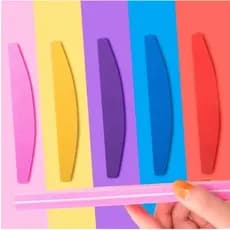 10 Lixas Buffer Boomerang 100/180  – Profissional | Polimento e Acabamento