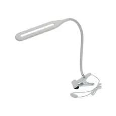 Luminária de Mesa Manicure Ajustável com LED Flexível e Base de Clipe -