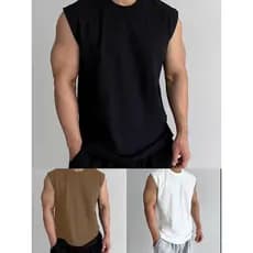 Kit com 3 Regata Oversized Camiseta Masculina 100% algodão Sem Manga Básica Verão promocao