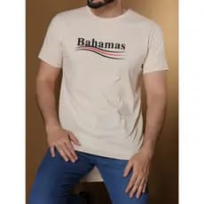 camiseta masculina estampa bahamas camisa