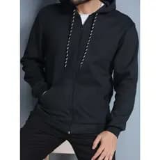 Blusa de frio moletom com zíper e capuz ótima qualidade