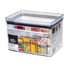 Pote Organizador Hermético Mutliuso De Geladeira Para Alimentos Frescos 1800 Ml