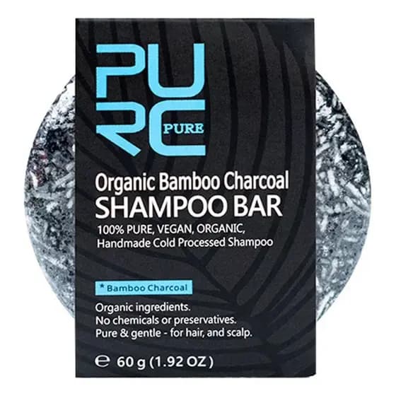 Shampoo Detox de Carvão de Bambu Purc Brasileiro