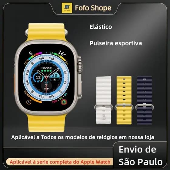 Aplicável ao relógio inteligente ultra/pulseira applewatch ultra ocean series silicone líquido