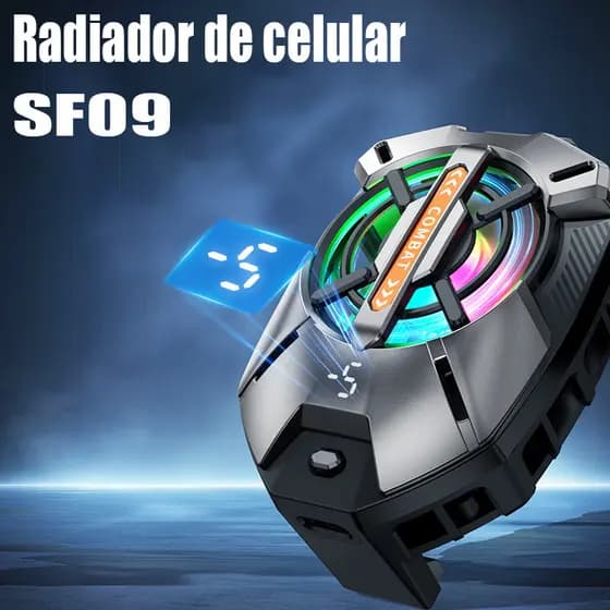FS09 Cooler para celular Gamer Ventilador De Telefone RGB Portátil Móvel Leve