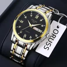 Relógio ORUSS 980 Feminino Aço Inoxidável Dourado – Automático, Quartzo, À Prova d'Água,Luxo