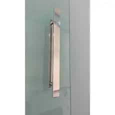 Puxador Alumínio Para Colar Porta De Vidro 3,2 x 40cm