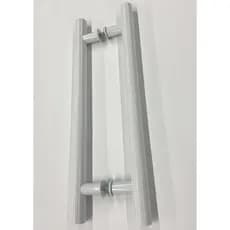 Puxador Tubular Alumínio Ø25 x 40cm x 30cm E. Furos